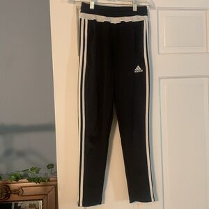 Adidas S sweatpants. Black with white trim.